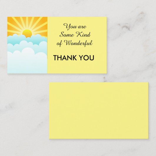 Hartelijk dank voor uw zakelijke/persoonlijke 100- visitekaartje (Voorkant / Achterkant)