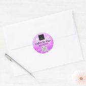 Hartelijk dank voor uw zakelijke schoonheid Roze Q Ronde Sticker (Envelop)