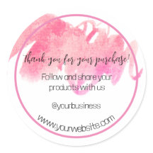 Hartelijk dank voor uw zakelijke Sticker