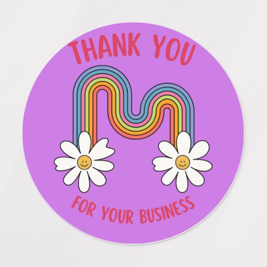 Hartelijk dank voor uw zakelijke Sticker (Design 2)