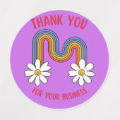 Hartelijk dank voor uw zakelijke Sticker (Design 1)