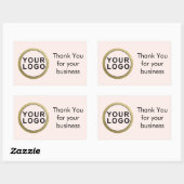 Hartelijk dank voor uw zakelijke Sticker | Uw Logo (Vel)