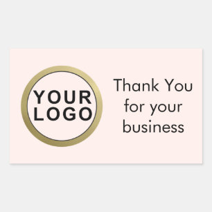 Hartelijk dank voor uw zakelijke Sticker   Uw Logo