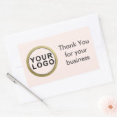 Hartelijk dank voor uw zakelijke Sticker | Uw Logo (Envelop)