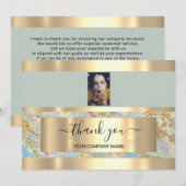 Hartelijk dank voor uw zakelijke toevoeging Foto G Kaart (Voorkant / Achterkant)