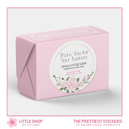 Hartelijk dank voor uw zakelijke Waterverf Ronde Sticker