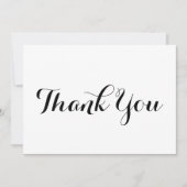 Hartelijk dank voor uw zwarte witte script, stijlv (Voorkant)