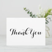 Hartelijk dank voor uw zwarte witte script, stijlv (Staand voorkant)