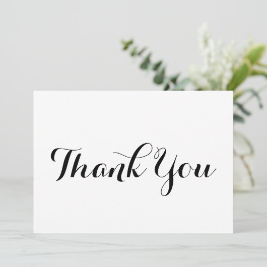 Hartelijk dank voor uw zwarte witte script, stijlv (Staand voorkant)