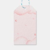 Hartelijk dank voor veel roze Baby shower Gift Lab Cadeaulabel (Achterkant)