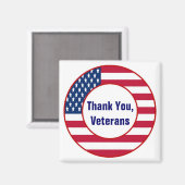 Hartelijk dank voor Veterans Magnet (Voorkant / Achterkant)