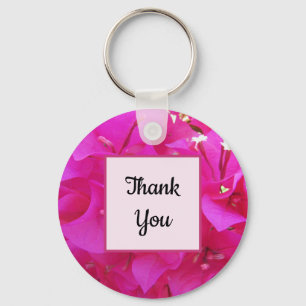 Hartelijk dank voor Vivid Pink Azalea Flower Petal Sleutelhanger