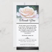 Hartelijk dank voor woorden van de begrafenis Whit Bedankkaart (Voorkant)