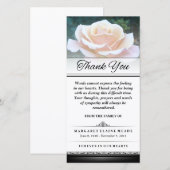 Hartelijk dank voor woorden van de begrafenis Whit Bedankkaart (Voorkant / Achterkant)