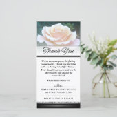 Hartelijk dank voor woorden van de begrafenis Whit Bedankkaart (Staand voorkant)