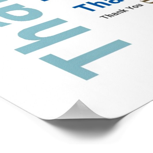 Hartelijk dank voor Word Cloud in 5 talen - Multic Poster (Hoek)