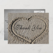 Hartelijk dank voor zand briefkaart (Voorkant / Achterkant)