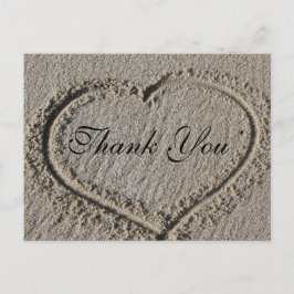 Hartelijk dank voor zand briefkaart