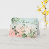 Hartelijk dank voor Zorgverlener Dragonfly Daisies Kaart (Gele Bloem)