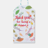 Hartelijk dank, vriend cadeaulabel (Voorkant)