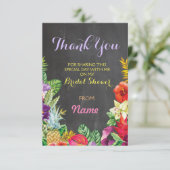 Hartelijk dank, Vrijgezellenfeest Chalk Aloha Luau Kaart (Staand voorkant)