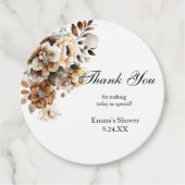 Hartelijk dank, Vrijgezellenfeest voor de klassiek Bedankjes Labels (Voorkant)