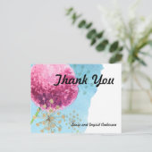 Hartelijk dank, waterverf Allium floral Briefkaart (Staand voorkant)