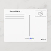 Hartelijk dank, waterverf Allium floral Briefkaart (Achterkant)