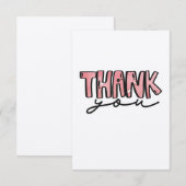 Hartelijk dank - Waterverf op feets Bedankkaart (Voorkant / Achterkant)