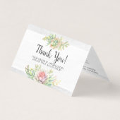 Hartelijk dank: Waterverf Succulent Desert Kaart (Voorkant)