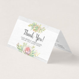 Hartelijk dank: Waterverf Succulent Desert Kaart