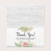 Hartelijk dank: Waterverf Succulent Desert Kaart (Buitenkant ongevouwen)