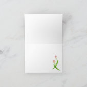 Hartelijk dank - Waterverf Tulips-ontwerp Bedankkaart (Binnen)