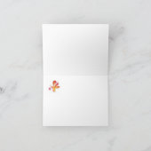 Hartelijk dank, Wenskaart, 4 x 5,6 inch Bedankkaart (Binnen)