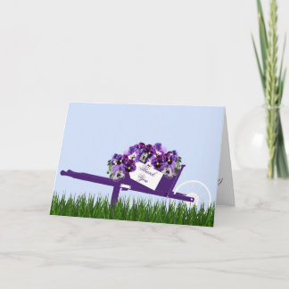 Hartelijk dank, Wenskaart Pansies Kaart