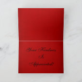 Hartelijk dank: Whimsy Stripes Collectie Bedankkaart (Binnen)