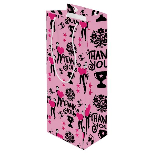 Hartelijk dank wijn cadeautas (Achterkant Gekanteld)