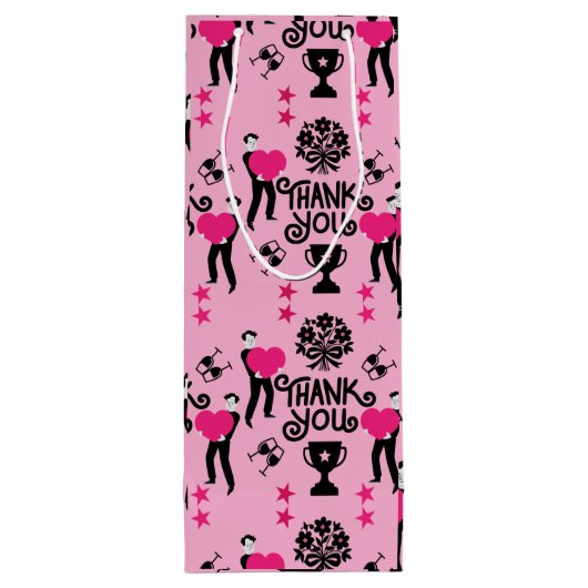 Hartelijk dank wijn cadeautas (Achterkant)