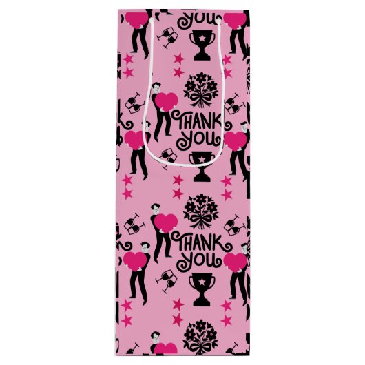 Hartelijk dank wijn cadeautas (Voorkant)