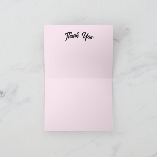 Hartelijk dank: Wilde Vloer Bedankkaart (Binnen)