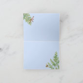 Hartelijk dank Woodland Squirrel Forest Fern Blank Bedankkaart (Binnen)