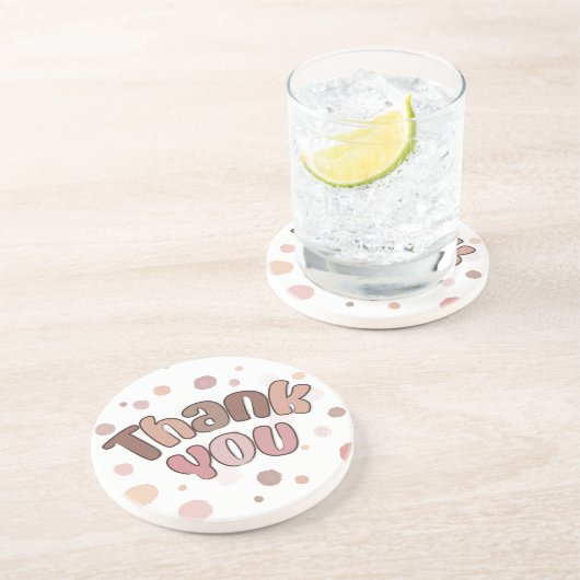 Hartelijk dank zandsteen onderzetter (Zijkant)