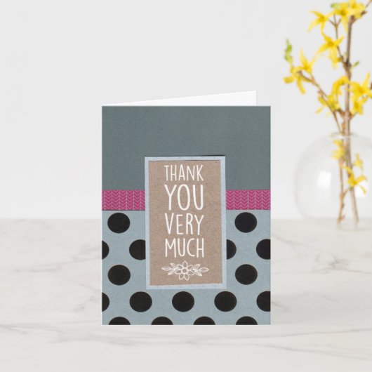 Hartelijk dank zeer gevouwen 4 x 5.6 kaart (Gele Bloem)