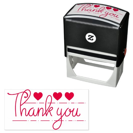 Hartelijk dank  zelfinktende stempel (In situ)