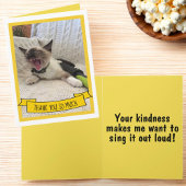 Hartelijk dank, zo veel Siamese Kitten Foto Bedankkaart