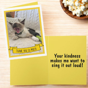 Hartelijk dank, zo veel Siamese Kitten Foto Bedankkaart