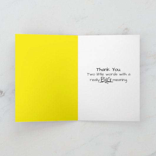 Hartelijk dank, zonnebloem met roze zonnebril bedankkaart (Binnen)