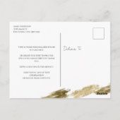 Hartelijk dank, zwart en goudlegant Briefkaart (Achterkant)