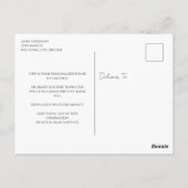 Hartelijk dank, zwart en goudlegant Briefkaart (Achterkant)
