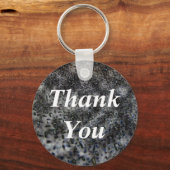 Hartelijk dank, zwart wit Abstract patroon Sleutelhanger (Voorkant)